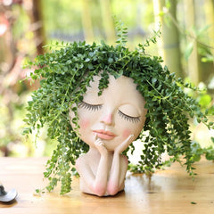 Thoughtful Lady Planter
