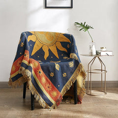 Sun & Moon Boho Throw Blanket