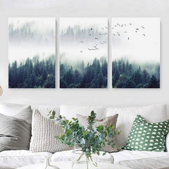 3 Piece Nordic Forest Landscape Wall Art