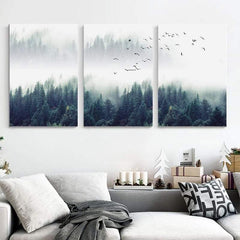 3 Piece Nordic Forest Landscape Wall Art