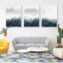 3 Piece Nordic Forest Landscape Wall Art