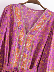 Alasia Boho Maxi Dress - Red