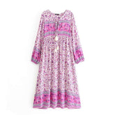 Amaris Lace-up Midi Dress