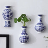 Antique Blue Wall Hanging Vase
