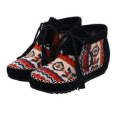 Colorful Vintage Ankle Boots