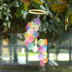 Colorful Capiz Shells Wind Chimes