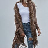 Cypress Faux Fur Sweater Cardigan
