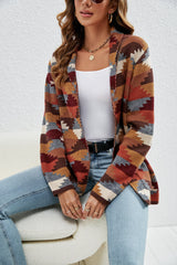 Esther Aztec Print Knitted Cardigan