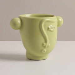 Abstract Face Ceramic Mugs (3 Colors)