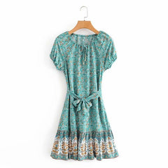 Adamina Boho Mini Dress ( 3 Colors )