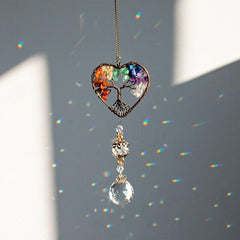 Crystal Wind Chime Tree Of Life Suncatcher