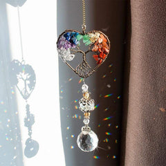 Crystal Wind Chime Tree Of Life Suncatcher