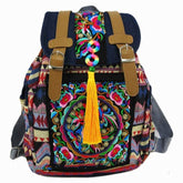 Tribal Embroidered Boho Backpack