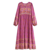 Alice Long Sleeve Boho Maxi Dress