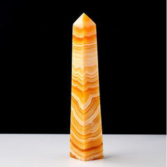 Yellow Calcite Crystal Point