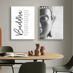 Zen Buddha Statue Canvas