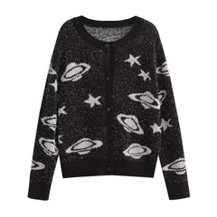 UFO Knit Cardigan Sweater