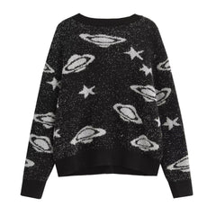 UFO Knit Cardigan Sweater