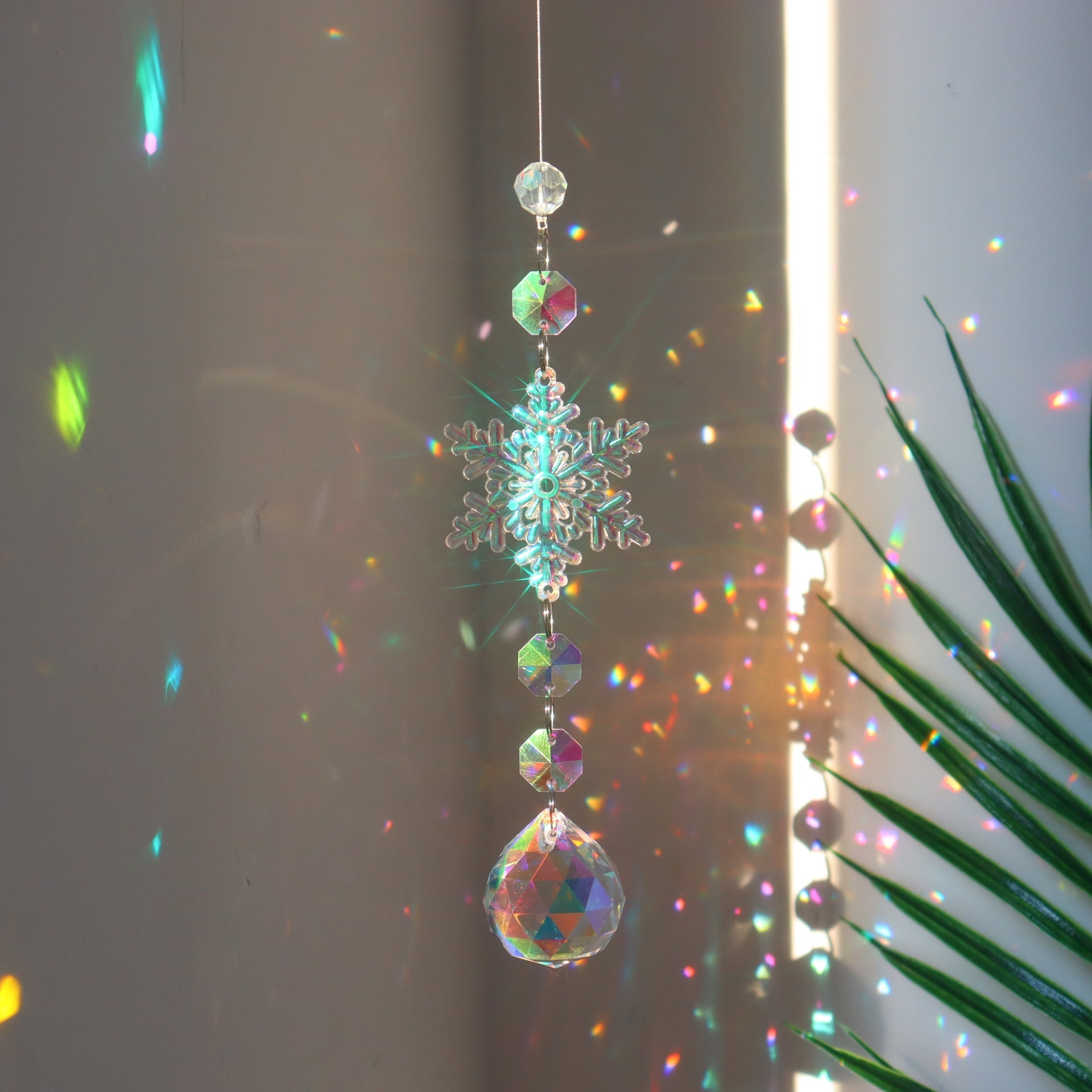 Dazzling Snowflake Crystal Decoration