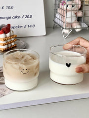 Smiling Heart Glass Mug