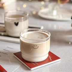 Smiling Heart Glass Mug