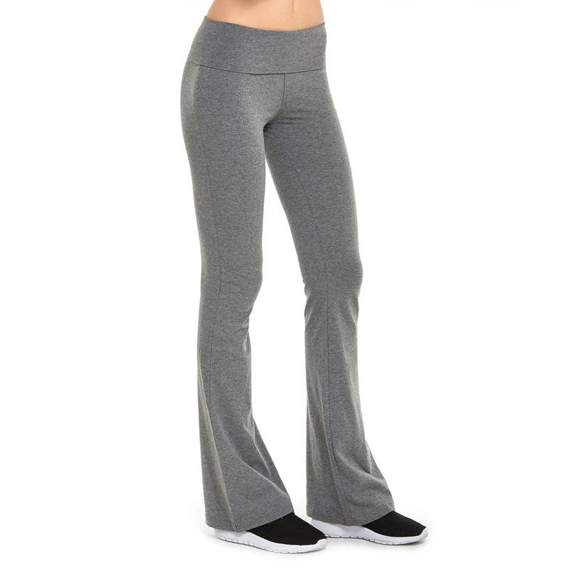 Womenmid rise  bootcut slim fit flare yoga pants