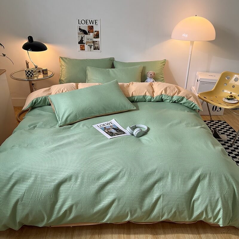 Waffle Weave Bedding Set