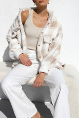 Mabel Plaid Teddy Jacket