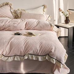 Cozy European Textured Thick Bedding Set