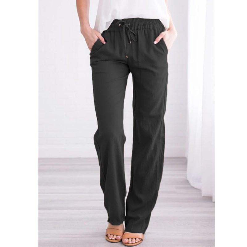 WomenElastic Mid Waist Pants