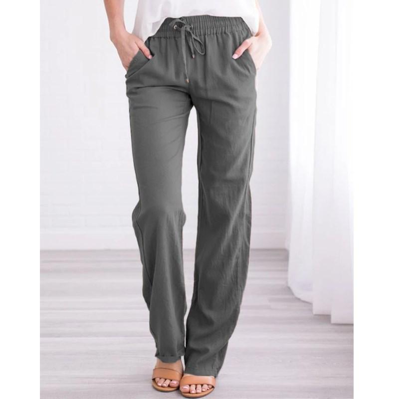 WomenElastic Mid Waist Pants