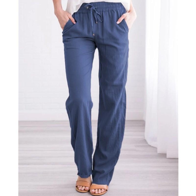 WomenElastic Mid Waist Pants