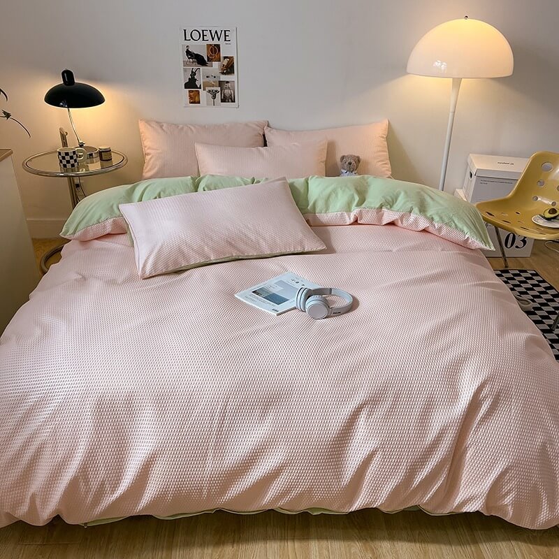 Waffle Weave Bedding Set