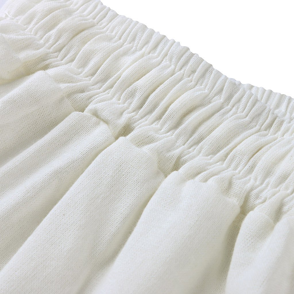 Womenlinen flowy wide leg pants elastic waist palazzo pants