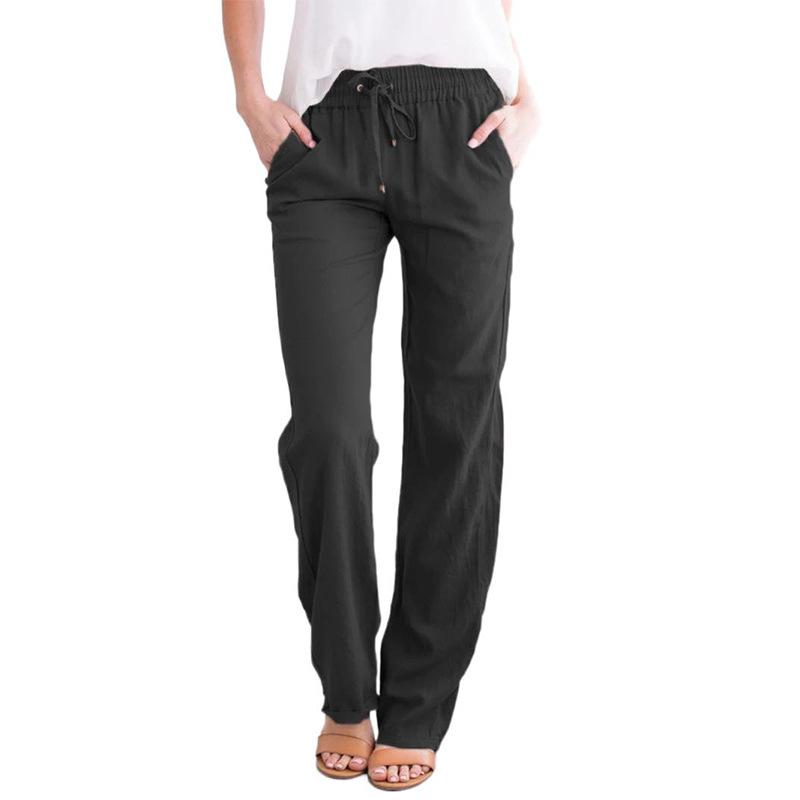 WomenElastic Mid Waist Pants
