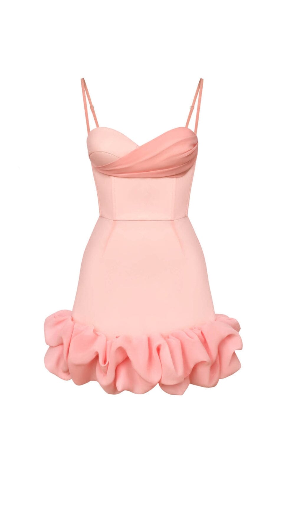 RUFFLED CORSET MINI DRESS