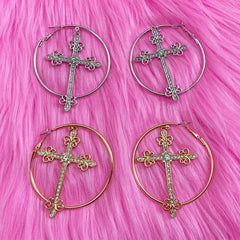 Y2k Cross Earrings