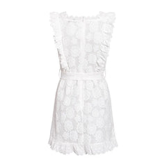 Sexy Beach Style High Waist Lace-up Mini Dress