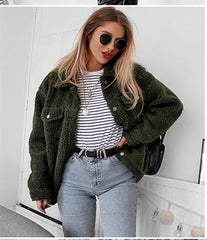 Clothing Fur Coat Winter Coats WomenHigh-end Personality Loose Wool Coat