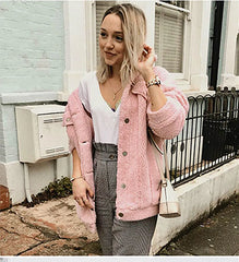 Clothing Fur Coat Winter Coats WomenHigh-end Personality Loose Wool Coat