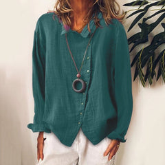 Solid Color Temperament Blouse