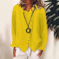Solid Color Temperament Blouse