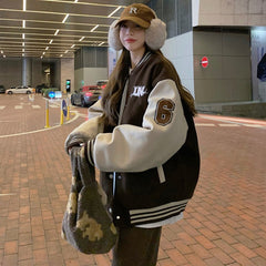 Hiphop Varsity Bomber Cyber Y2k Jacket