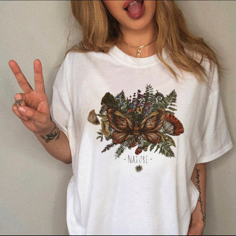 Summer 90s T-shirt Cartoon Printing WomenT-shirt
