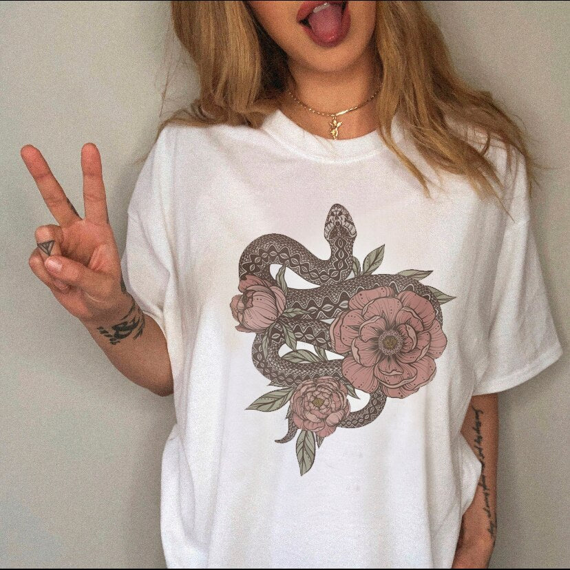 Summer 90s T-shirt Cartoon Printing WomenT-shirt