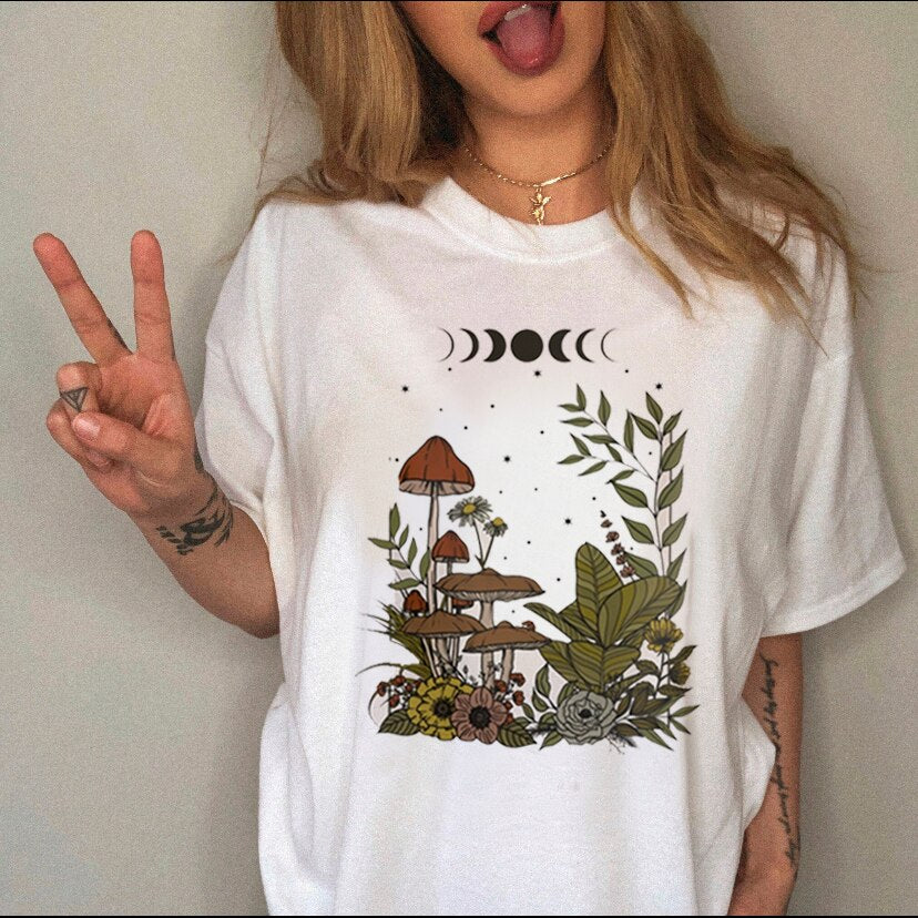 Summer 90s T-shirt Cartoon Printing WomenT-shirt