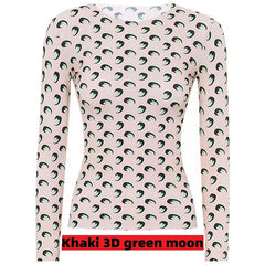 Designer Moon Print T Shirt