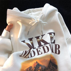 Loose Instagram Fashion Letter Printed Hoodie