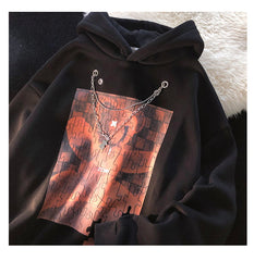 Small Crowd Little Bear Jigsaw Hooded Coat