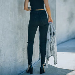 Spring Color Elastic Pencil WomenJeans